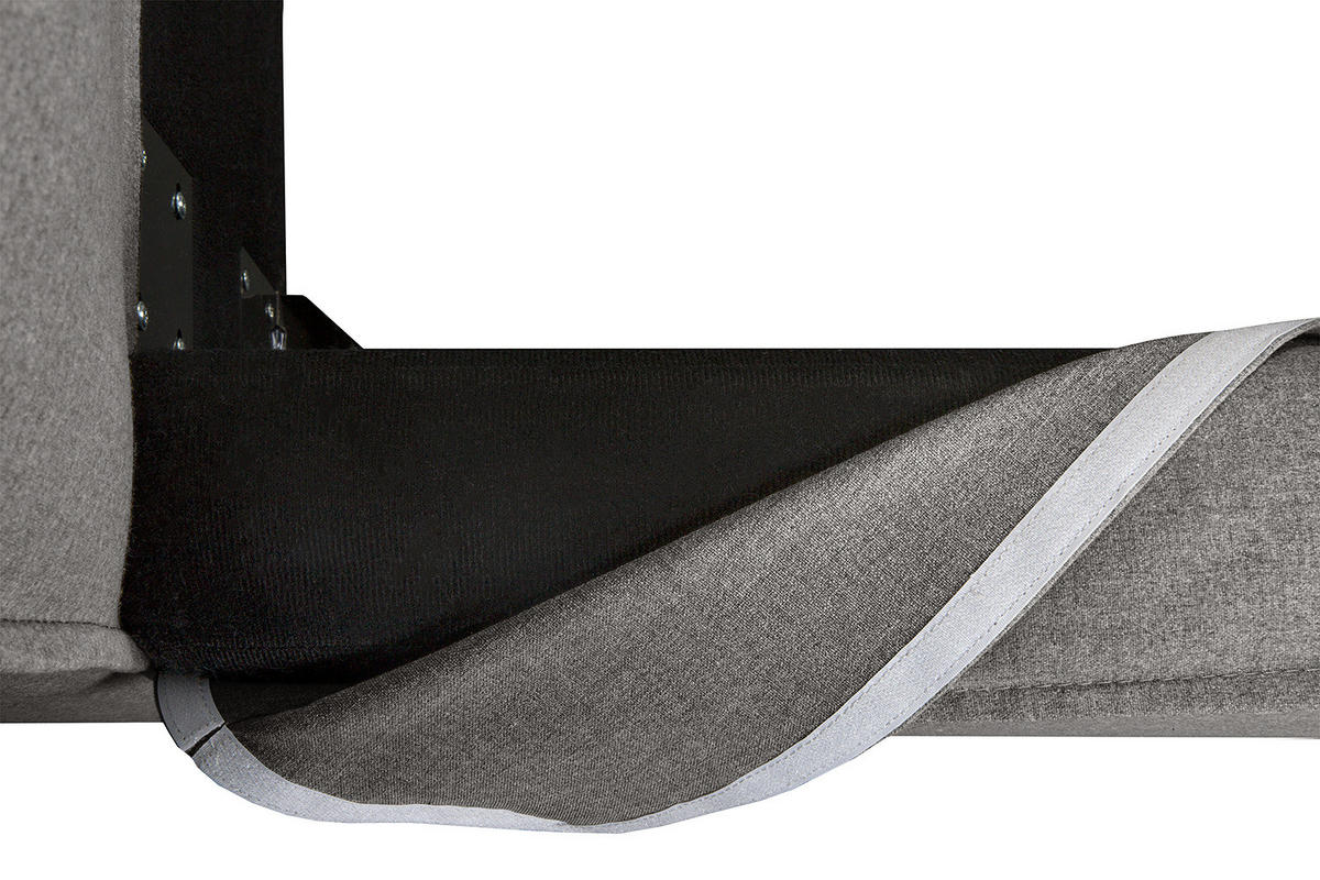 WECHSELBEZUG für Polsterbett - Grau, Textil (140/200cm) - home24