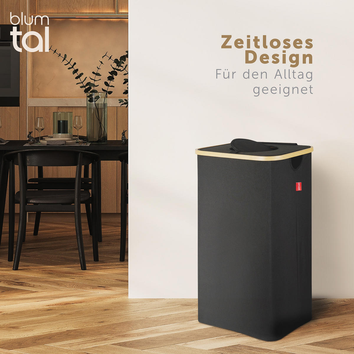 PFANDFLASCHEN-TASCHE 100L Schwarz - Schwarz, Kunststoff (18/2/25cm) - Blumtal