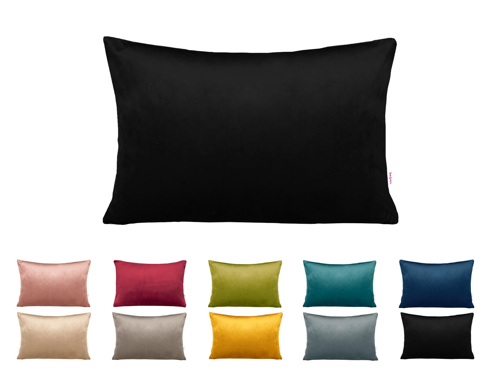 KISSENHÜLLE Samt&Sonders schwarz 25/35 cm - Schwarz, Textil (25/35cm) - beties Heimtextil