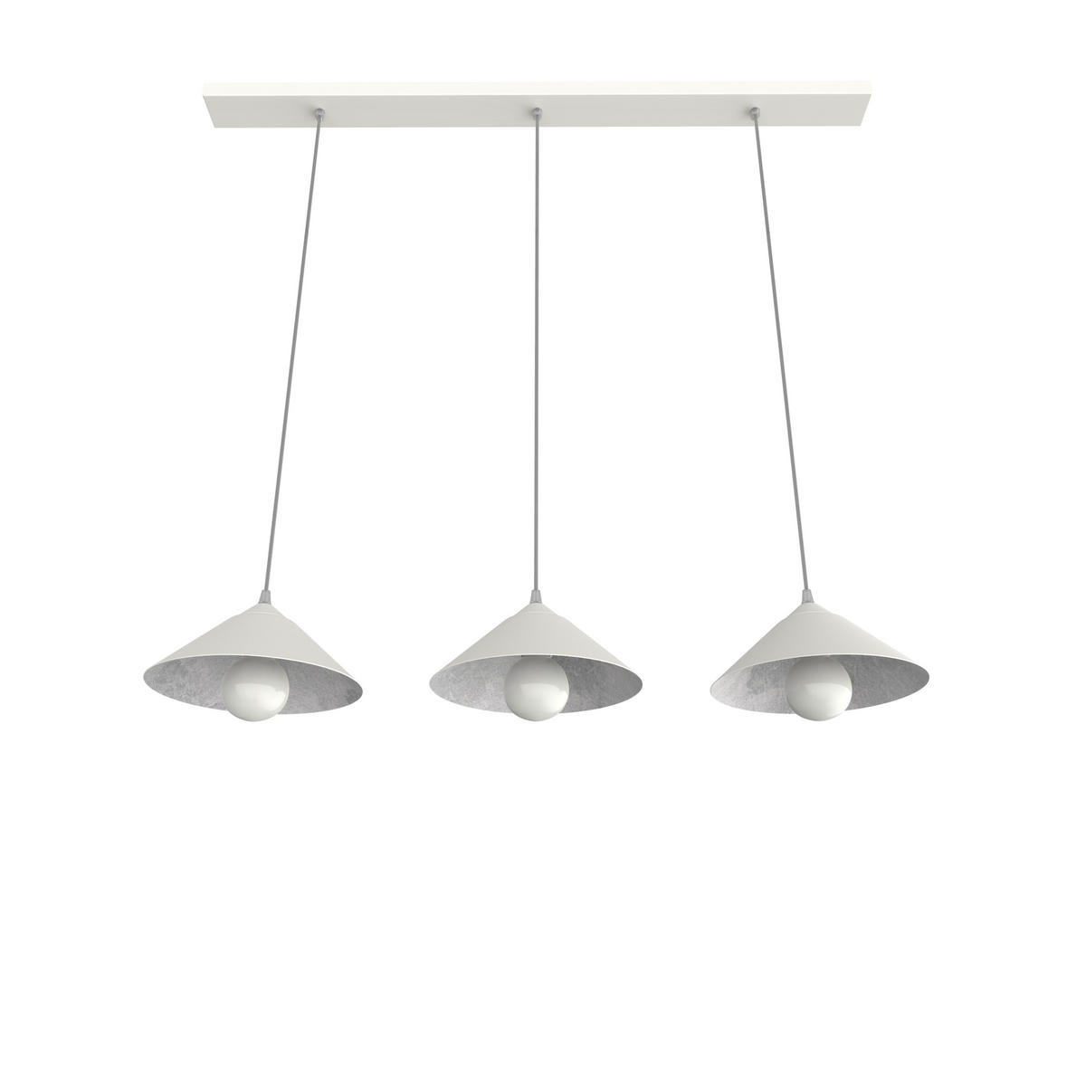 HÄNGELEUCHTE - Weiß, Metall (25/100/120cm) - Lumicom