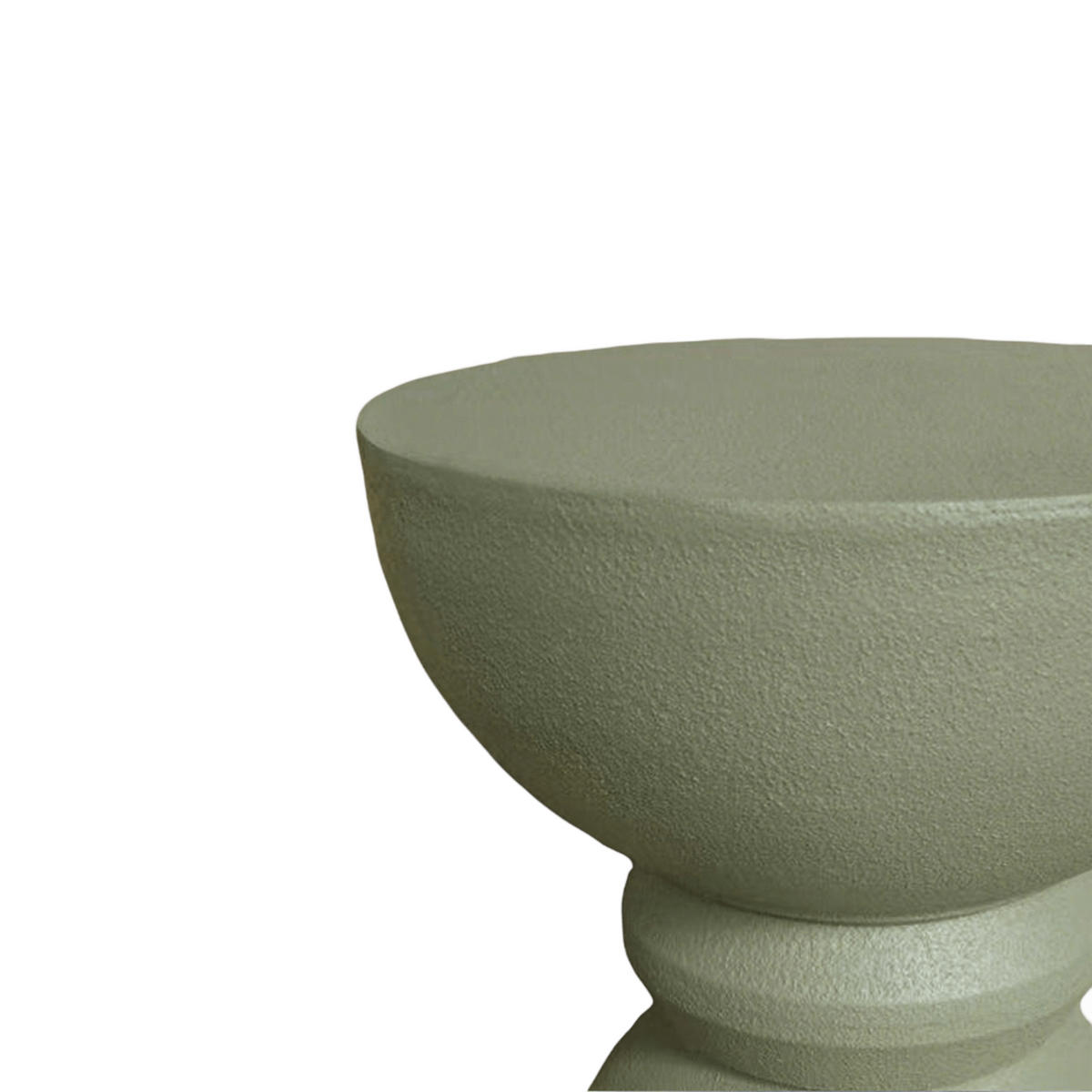BEISTELLTISCH Grün 35/35/42,5 cm - Grün, Stein (36/36/42.5cm) - Mobili Rebecca