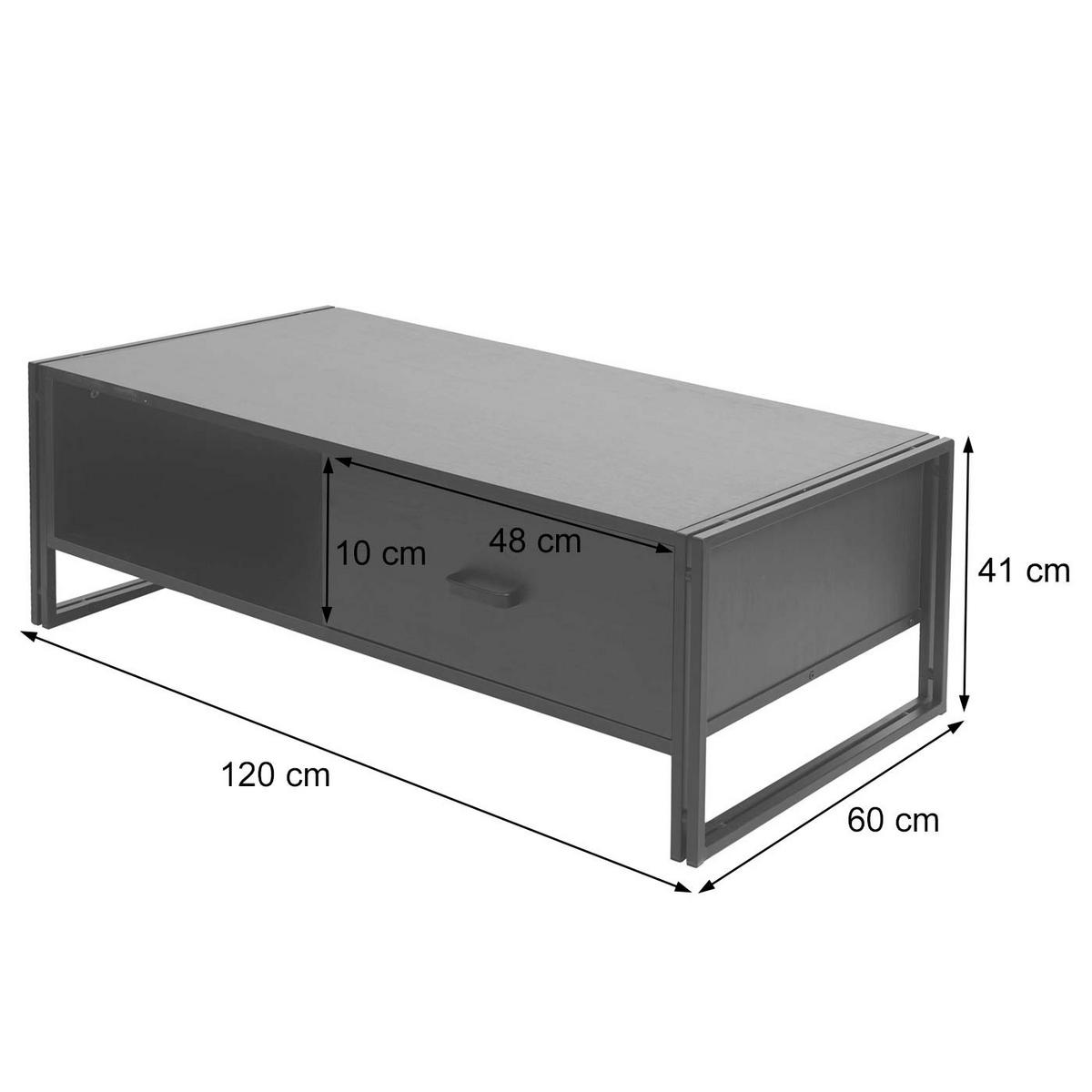COUCHTISCH rechteck Wildeiche Dekor - Wildeiche, Holz (60/120/41cm) - MCW