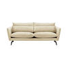 DREISITZER-SOFA Layla-Velluto 2 - Creme, Holz/Textil (237/95/98cm)