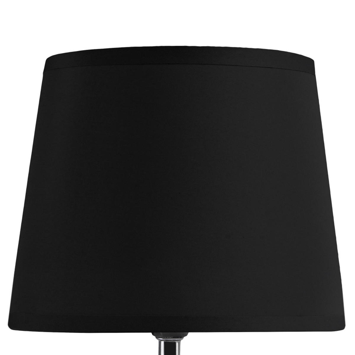 TISCHLEUCHTE FABO Tischlampe, Schwarz - Schwarz, Keramik/Textil (18/18/29.5cm) - KONSIMO®