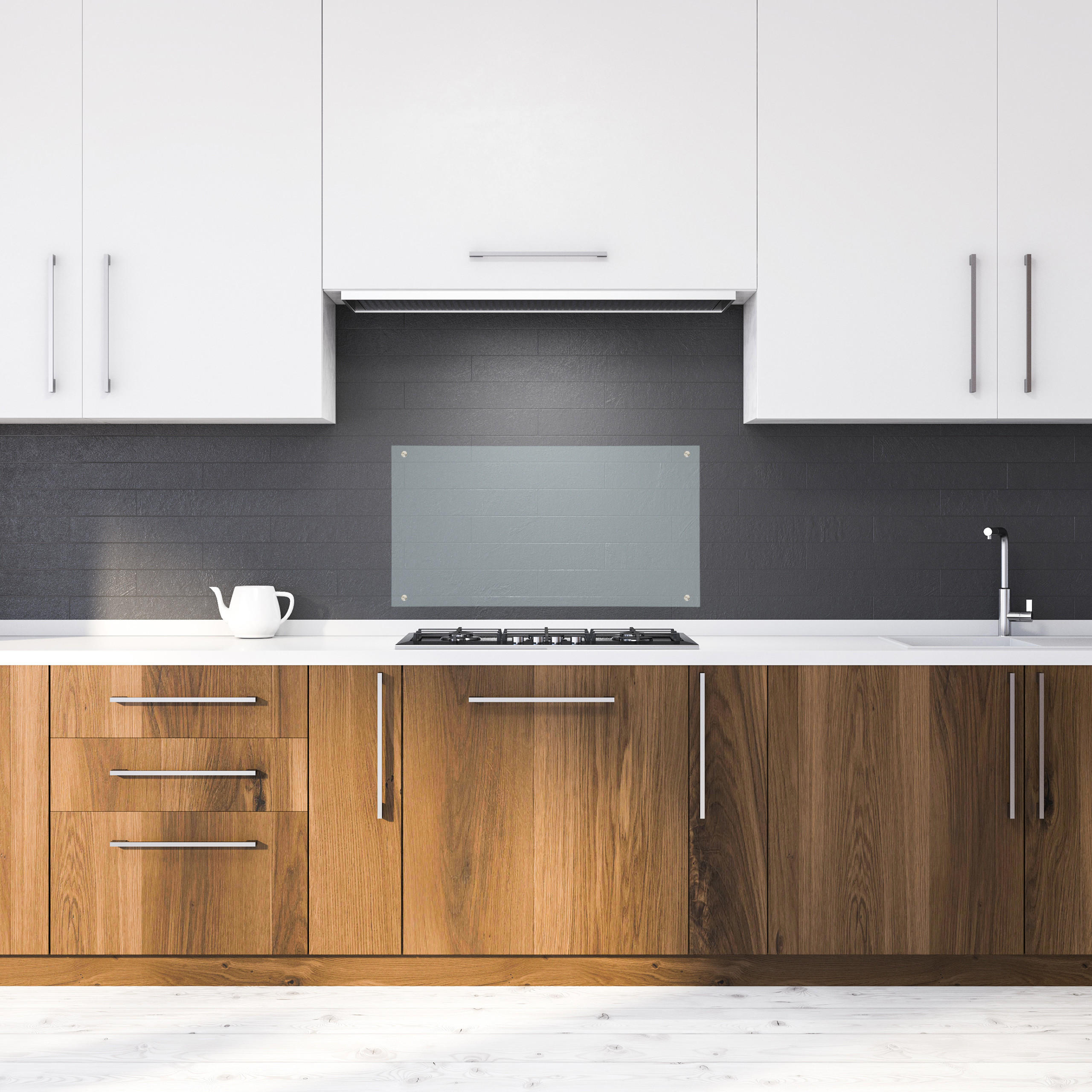 Thumbnail - Relaxdays Spritzschutz, Transparent, Glas, 70x40x0.6 cm, Kochen, Pfannen, Pfannen Spritzschutz