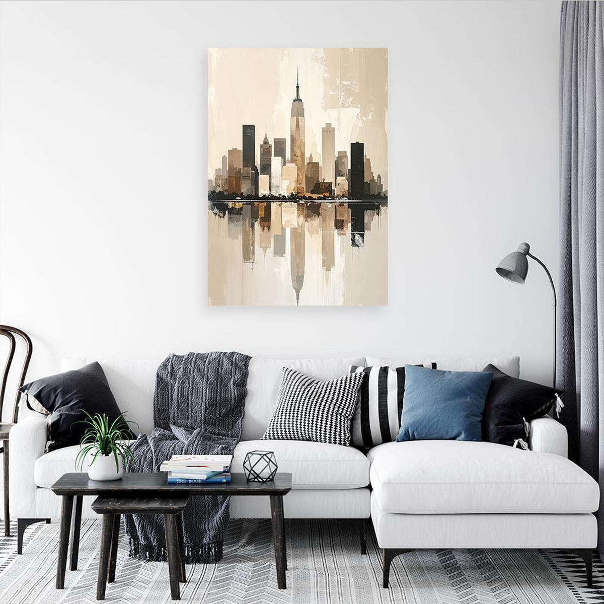 LEINWANDBILD Städte & Architektur 40x60cm - Beige, Textil (40/60cm) - Feeby