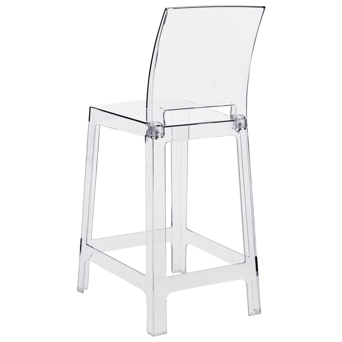 BARSTUHL 2er-Set Transparent Wellington - Transparent, Kunststoff (42/100/49cm) - Beliani