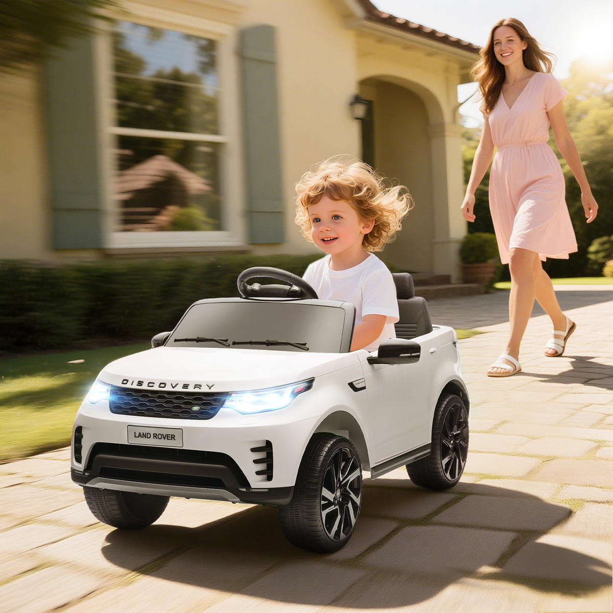 ELEKTRO-KINDERAUTO DE-13145 2,4G Fernbedienung Weiß - Weiß, Kunststoff (105/68.5/58cm) - ComfortXL