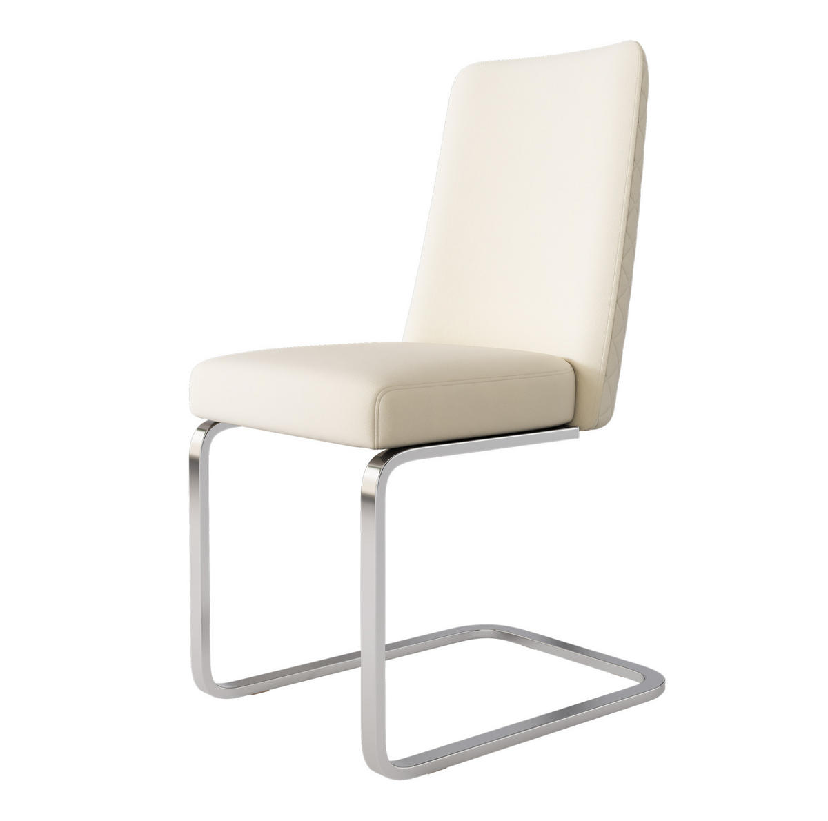 ESSZIMMERSTUHL mit Rautendesign 2er-Set Samt Beige - Beige, Metall (45/88/52cm) - Meubliv