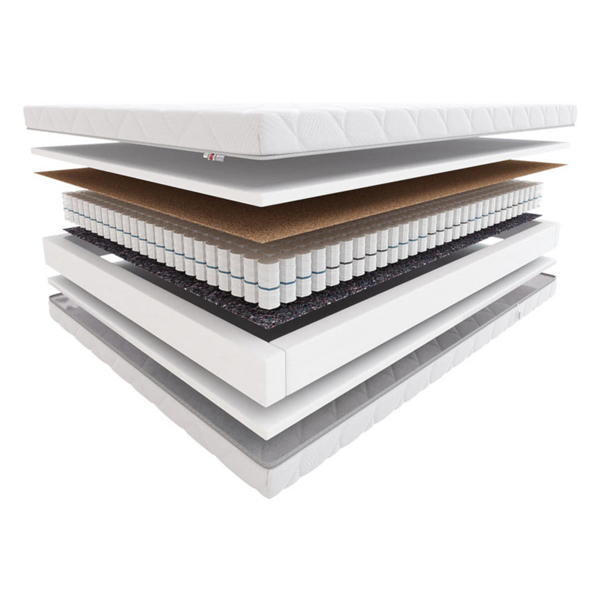 TASCHENMATRATZE Fandango - Weiß, Textil (80/200cm) - Hilding