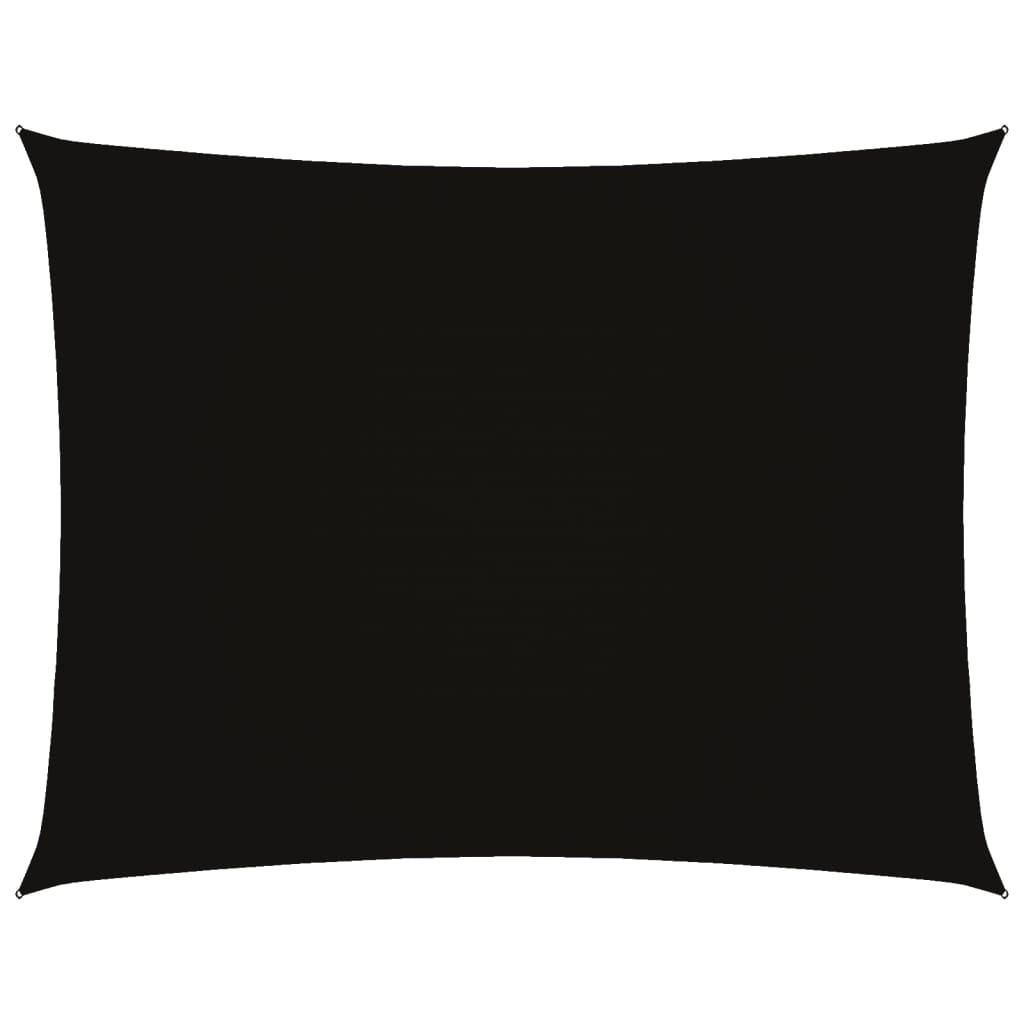 SONNENSEGEL Oxford-Gewebe Rechteckig 3x4,5 m Schwarz - Schwarz, Textil (450/300cm) - furnicato
