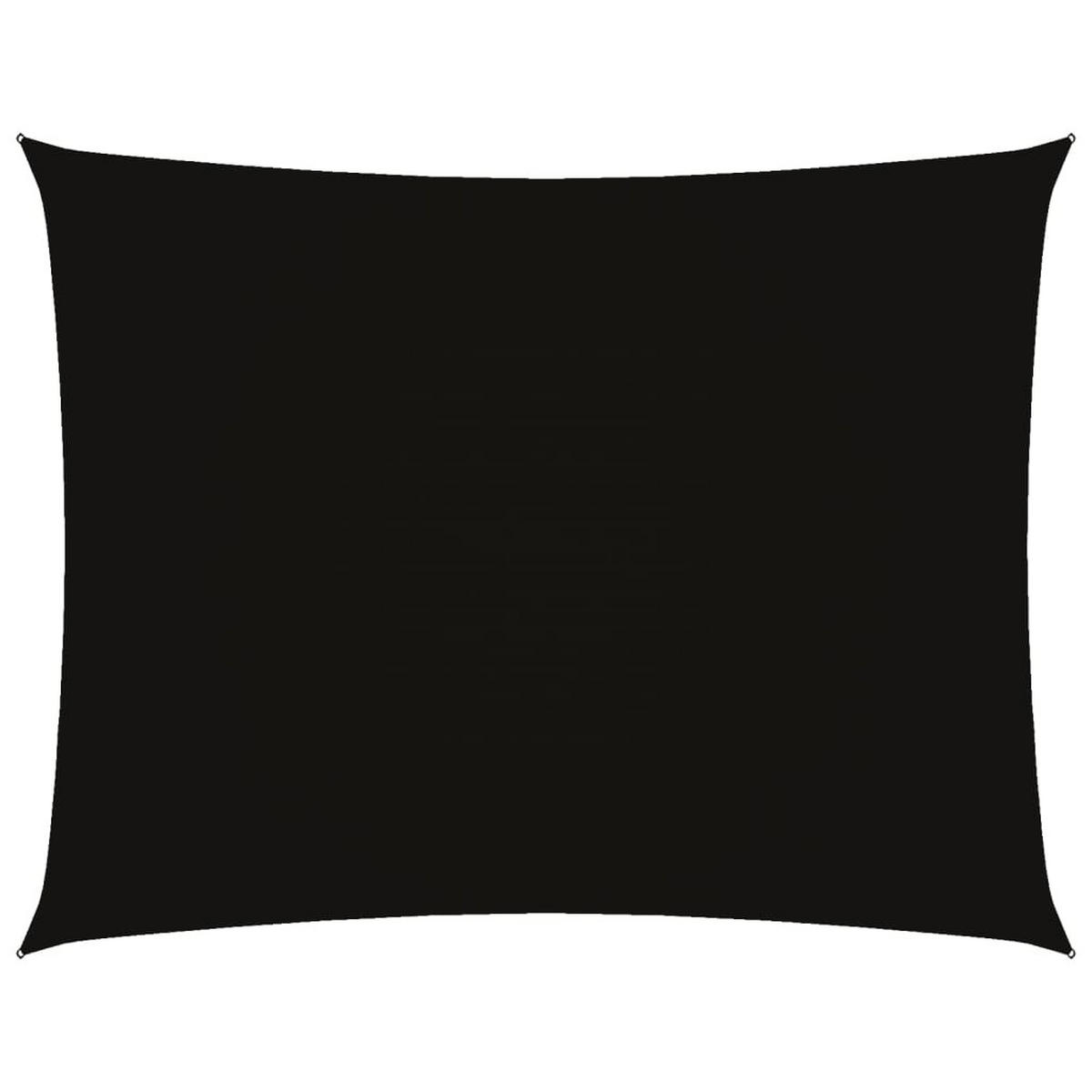 SONNENSEGEL Oxford-Gewebe Rechteckig 3x4,5 m Schwarz - Schwarz, Textil (450/300cm) - furnicato