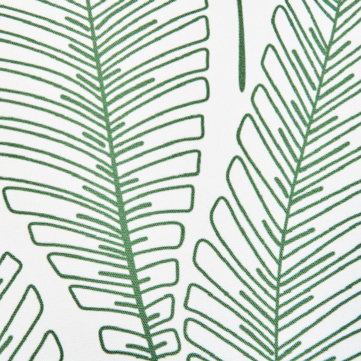 GARTENKISSEN 2er-Set Grün 45/45 cm Meadow - Weiß/Grün, Textil (45/12/45cm) - Beliani