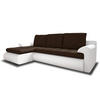 ECKSOFA Santi, Seite: Links - Weiß/Braun, Holz/Textil (226/152cm) - Sofnet