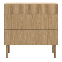 KOMMODE Nolie Eichenholzoptik mit 3 Schubladen 90 cm - Eichefarben, Holz/Holzwerkstoff (90/90.6/38cm) - Selsey