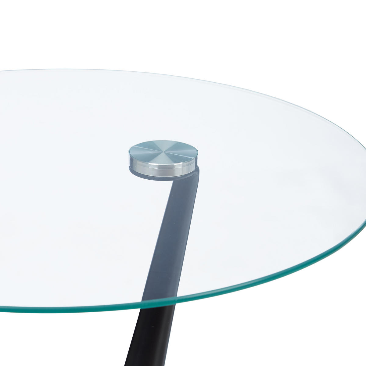 BEISTELLTISCH - Multicolor, Glas/Metall (45/45/49cm) - Relaxdays