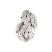 FLEECEDECKE Maskottchen 75/100 cm - Grau, Textil (24/18cm)