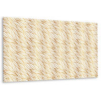 WANDPANEEL 100 x 50 cm Goldene Blätter - Hellgelb/Goldfarben, Textil (100/1.6/50cm) - TULUP