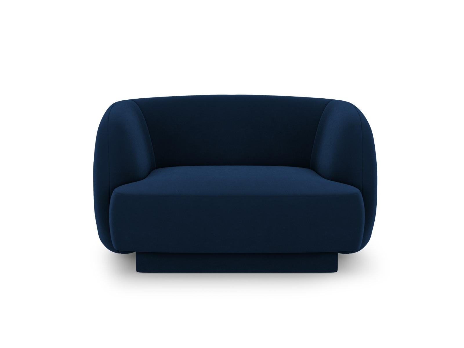 SESSEL Miley aus Samt königsblau - Blau, Textil (90/70/103cm) - Micadoni