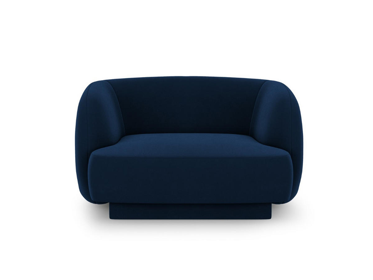 SESSEL Miley aus Samt königsblau - Blau, Textil (90/70/103cm) - Micadoni