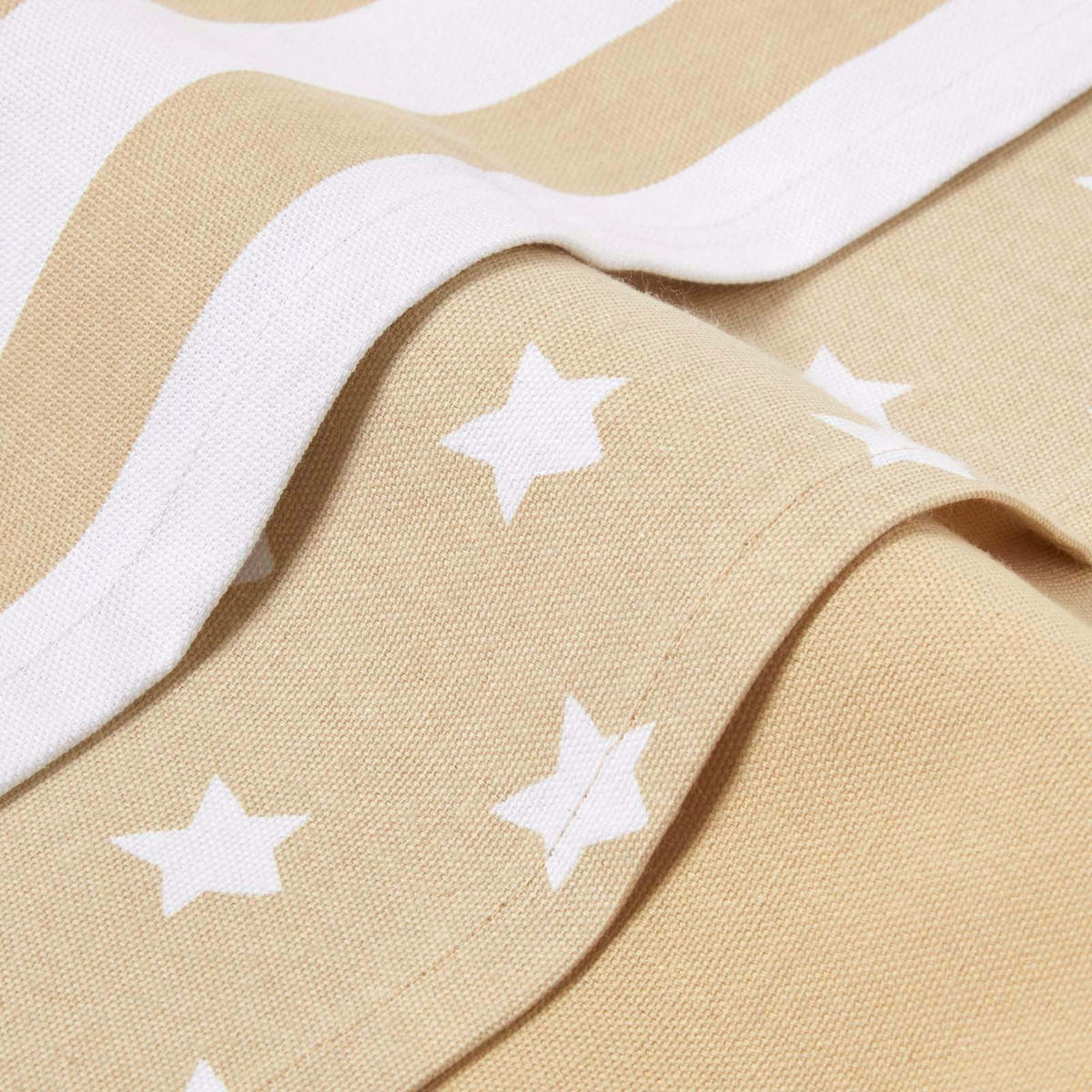 GESCHIRRTÜCHER Sterne, 3er-Set, 100% Baumwolle - Beige, Textil (50/70cm) - Homescapes