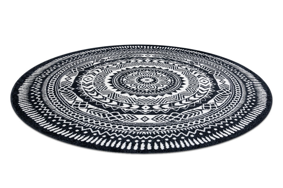 TEPPICH Fun 120 cm - Schwarz, Textil (120/120cm) - rugsX