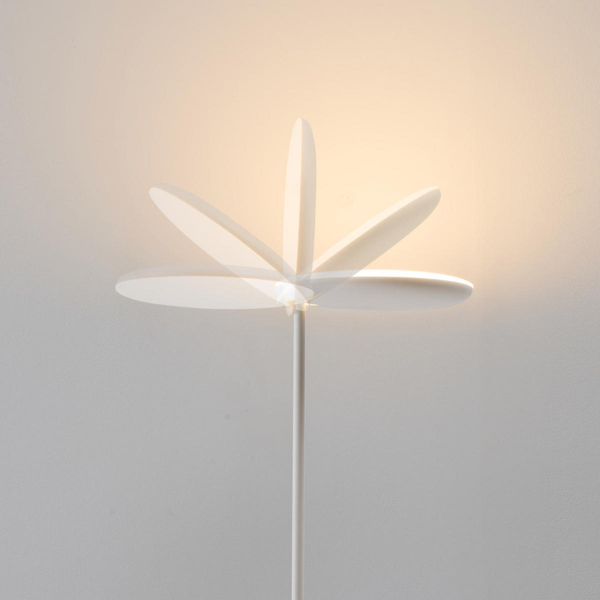 STEHLEUCHTE Kalena, Weiß, 182cm - Weiß, Metall (182/27/182cm) - KOSILUM