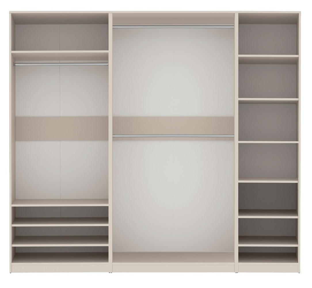 GARDEROBENSCHRANK OFFEN TRES M/C CASHMERE 230/206/51 cm - Kaschmir, Holzwerkstoff (230/206/51cm) - Marmex Möbel