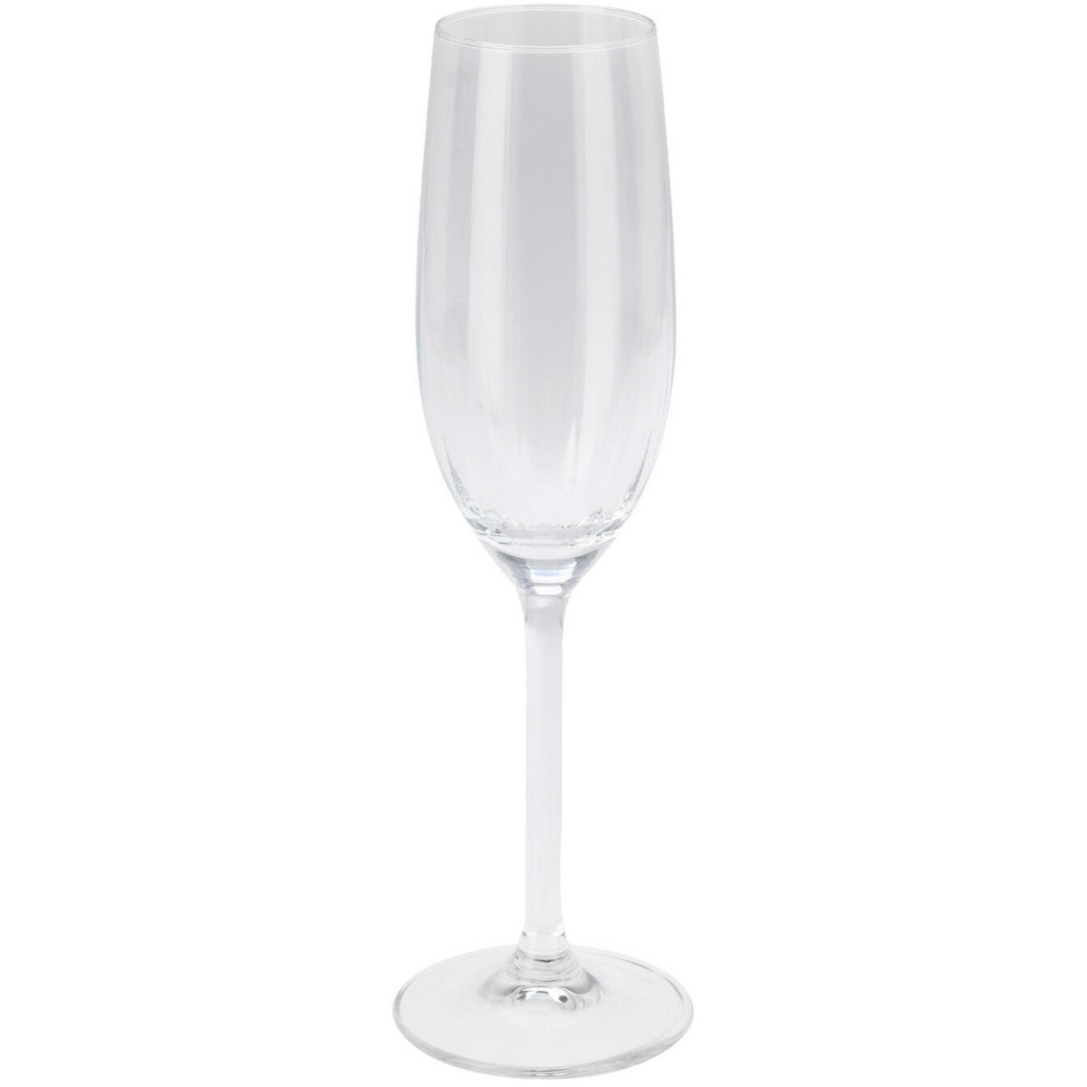 CHAMPAGNERGLÄSER 4er-Set Transparent 210 ml 4,5/4,5/23 cm - Transparent, Glas - Excellent Houseware
