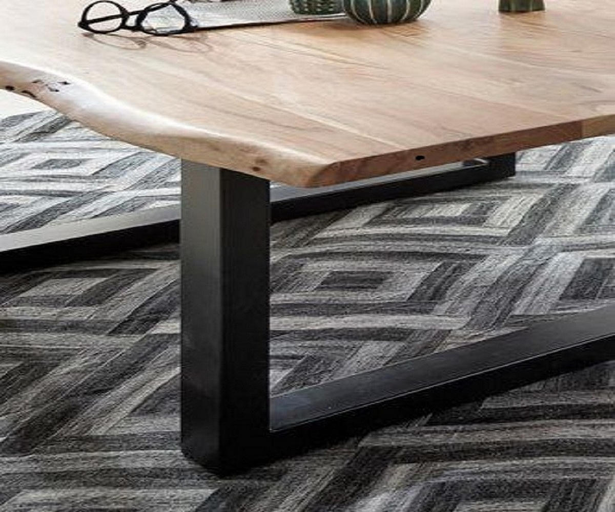 COUCHTISCH NOAH - Beige/Schwarz, Holz (80/120/40cm) - SAM