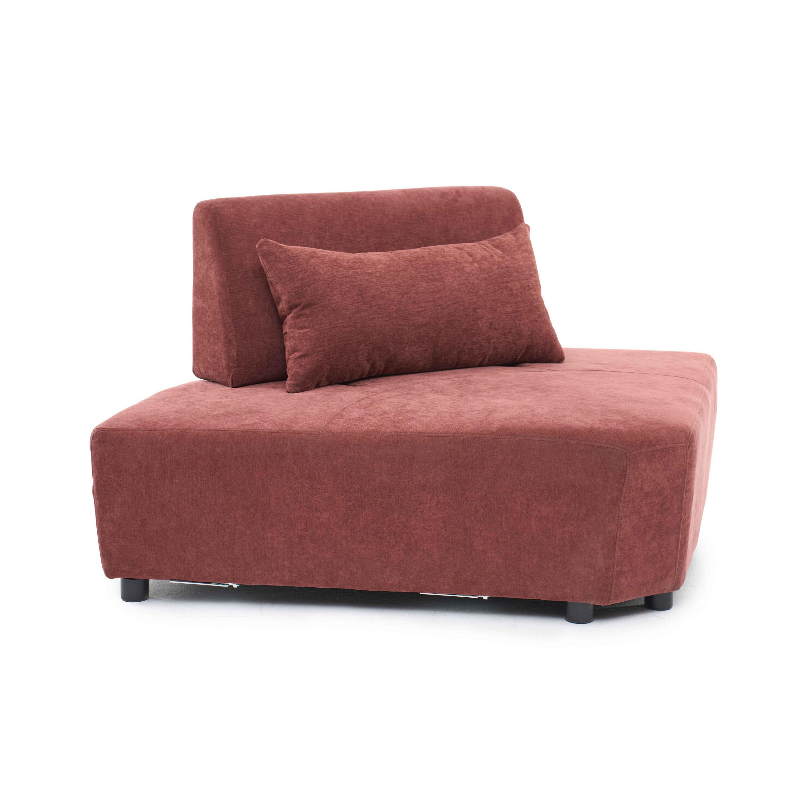 ECKSESSEL, Rot - Rot, Textil (170/82/117cm) - Oviala