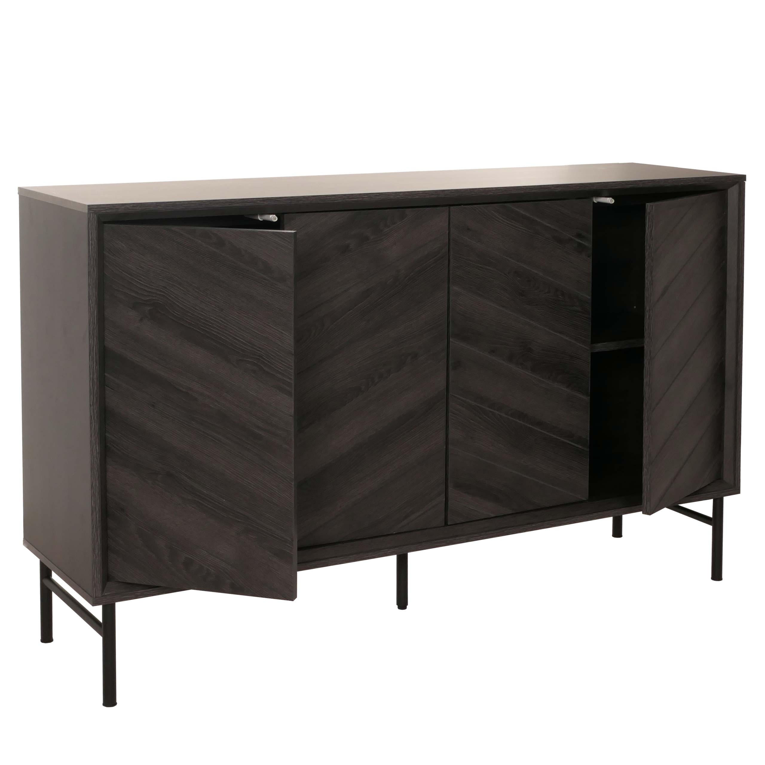 SIDEBOARD Grau - Grau, Holz (151/94/40cm) - MCW