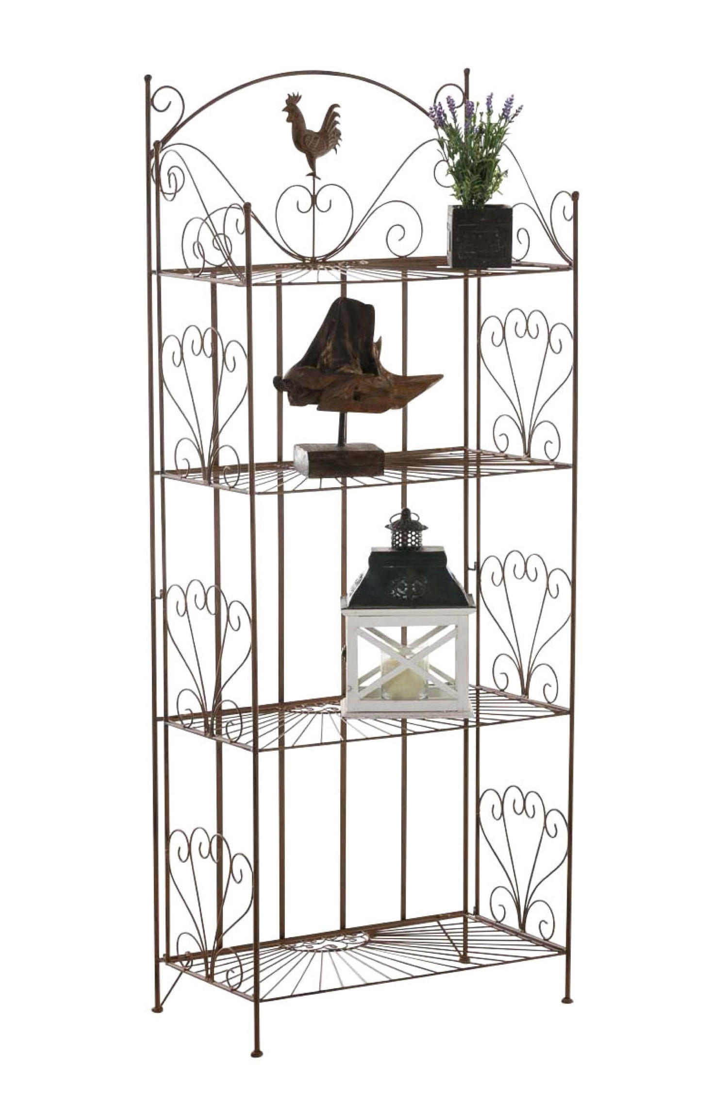 TPFGarden Standregal Dunkelbraun 61.5x153x33 cm