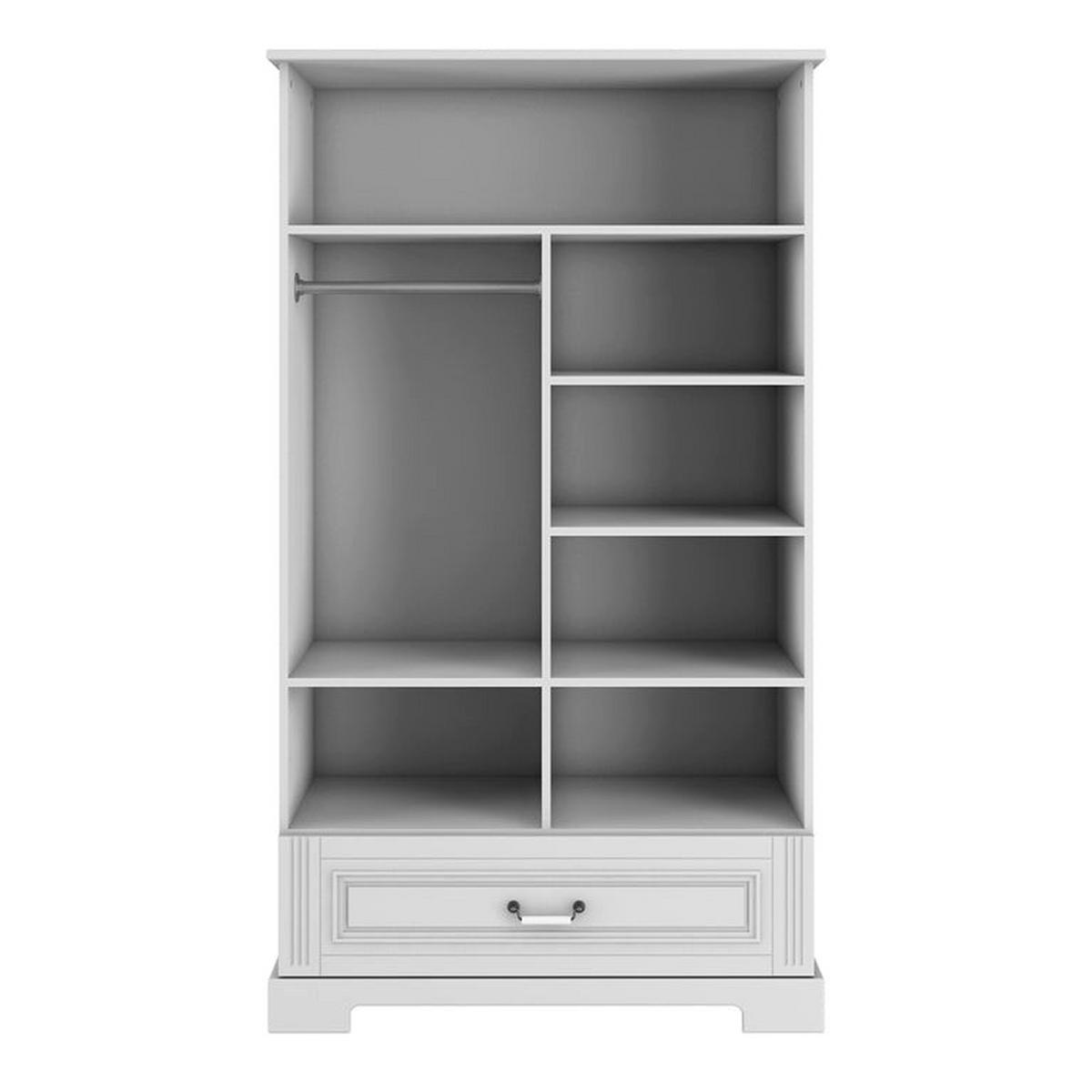 ORMAR 2 vrata Bijeli - bijela, drvni materijal (102/180/51cm) - Petits-meubles