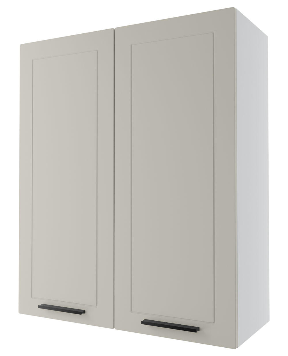 KÜCHENHÄNGESCHRANK Kvantum W4/80 Vanille Matt / Weiß Matt 80 / 32,5 / 96cm - Creme/Weiß, Holz/Holzwerkstoff (80/96/32.5cm) - Feldmann-Wohnen