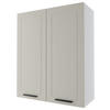 KÜCHENHÄNGESCHRANK Kvantum W4/80 Vanille Matt / Weiß Matt 80 / 32,5 / 96cm - Creme/Weiß, Holz/Holzwerkstoff (80/96/32.5cm) - Feldmann-Wohnen