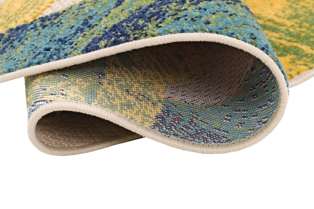 TEPPICH PATIO rund Multicolor 240/240 cm - Multicolor, Textil (240/240cm) - Tapiso