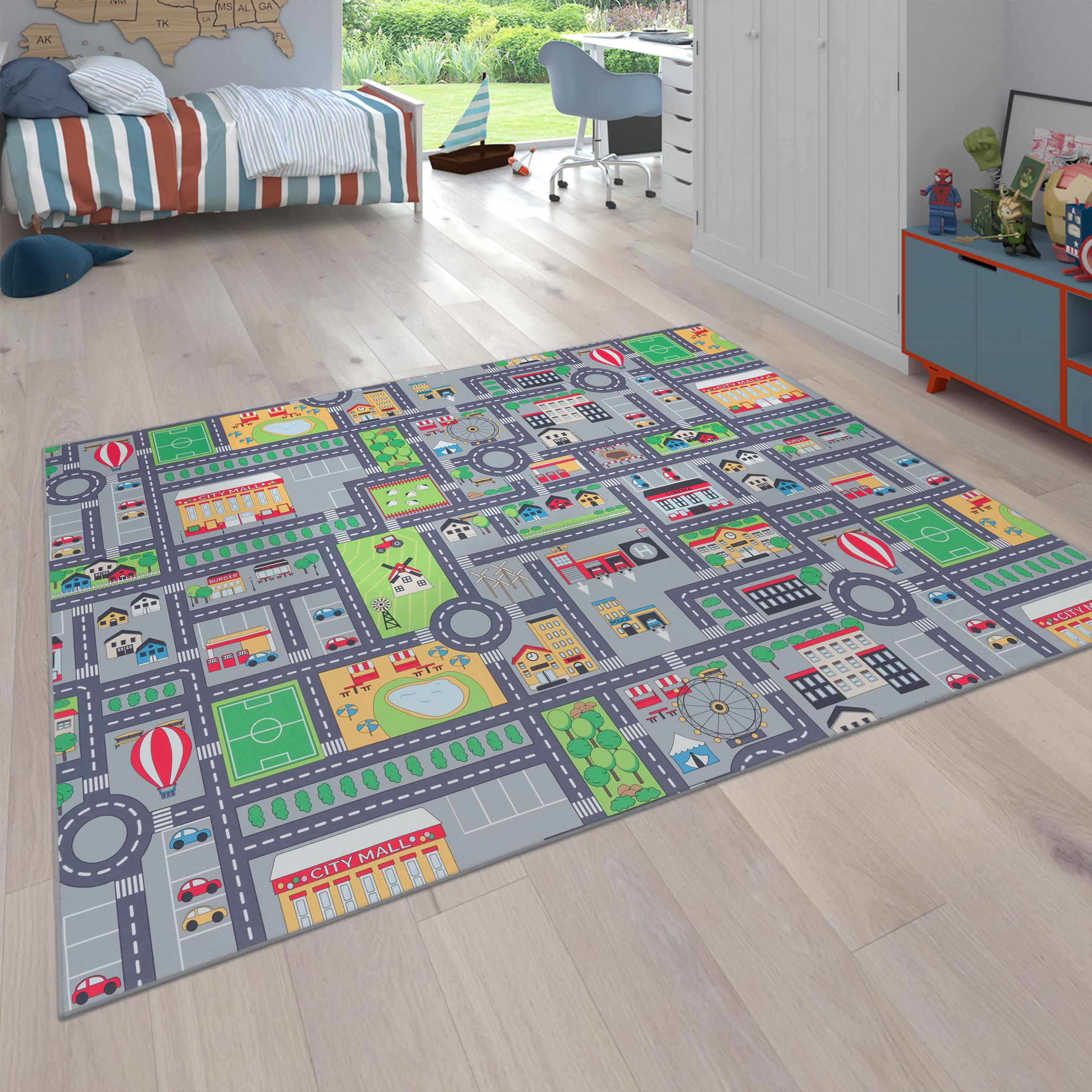 KINDERTEPPICH 160/160 cm Bino 577 - Grau, Textil (160/160cm) - Paco Home