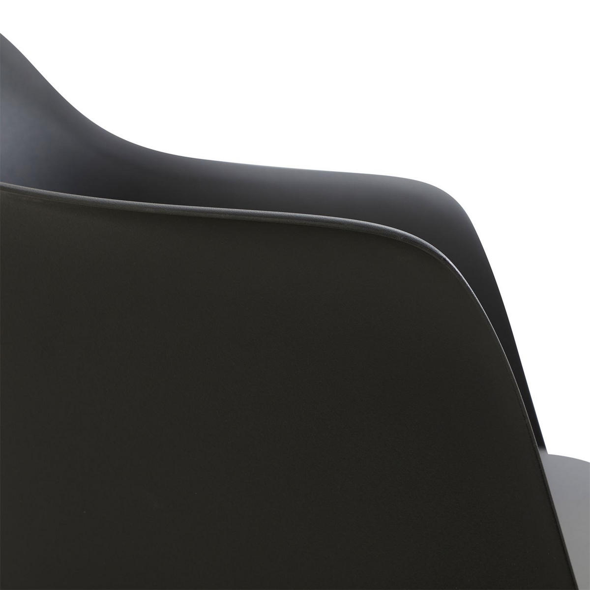 GARTENSTÜHLE FORO 4er-Set schwarz - Schwarz, Textil (58/82/52cm) - IDIMEX