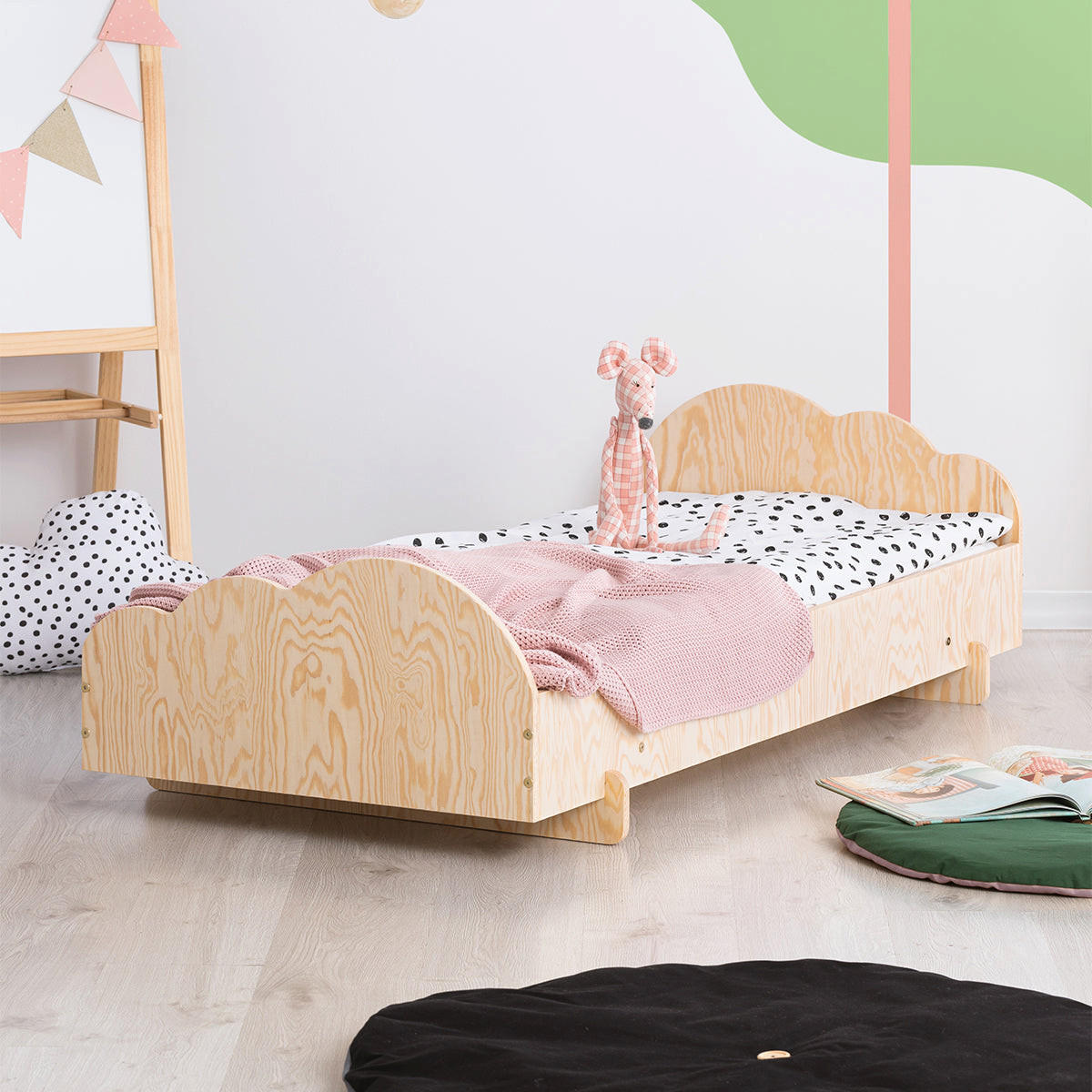POSTEĽ 90/190 Louison Prírodné drevo - hnedá, drevo (90/190cm) - Petits-meubles