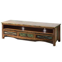 TV-BOARD Altholz 170x50x50 mehrfarbig lackiert NATURE OF SPIRIT #134 - Multicolor, Holz (50/50/170cm) - Massivmoebel24