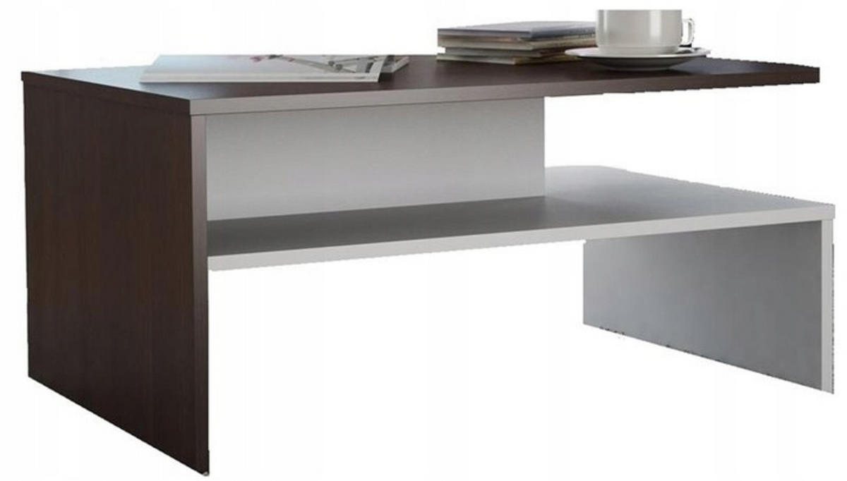 COUCHTISCH OLA Wenge-Weiß 100/48/50 cm - Multicolor, Holzwerkstoff (48/100/50cm) - Matkam Möbel