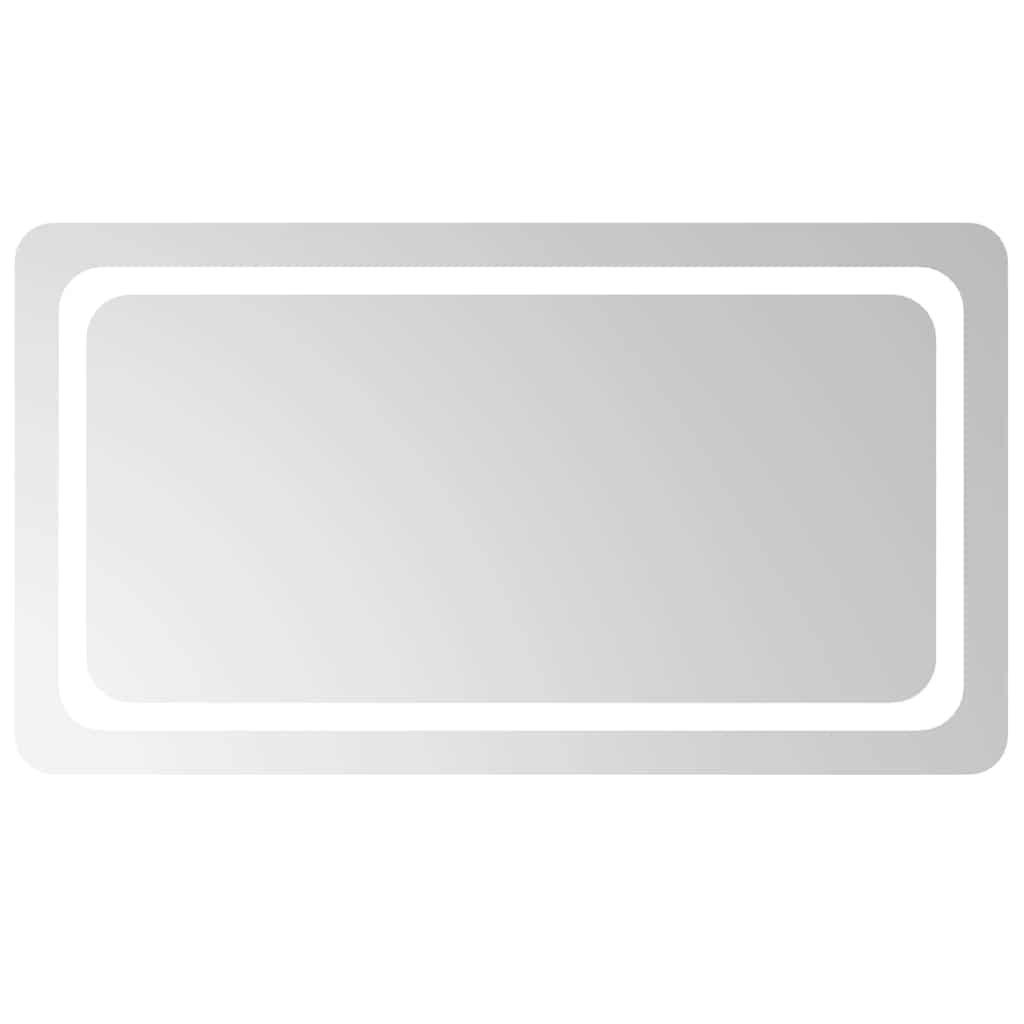 LED-BADSPIEGEL 90x50 cm - Transparent, Glas (50/0.4/90cm) - furnicato