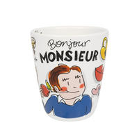 BECHER Valentinstag Monsieur in Bunt - 350 ml - Multicolor, Keramik (0.35L) - Blond Amsterdam