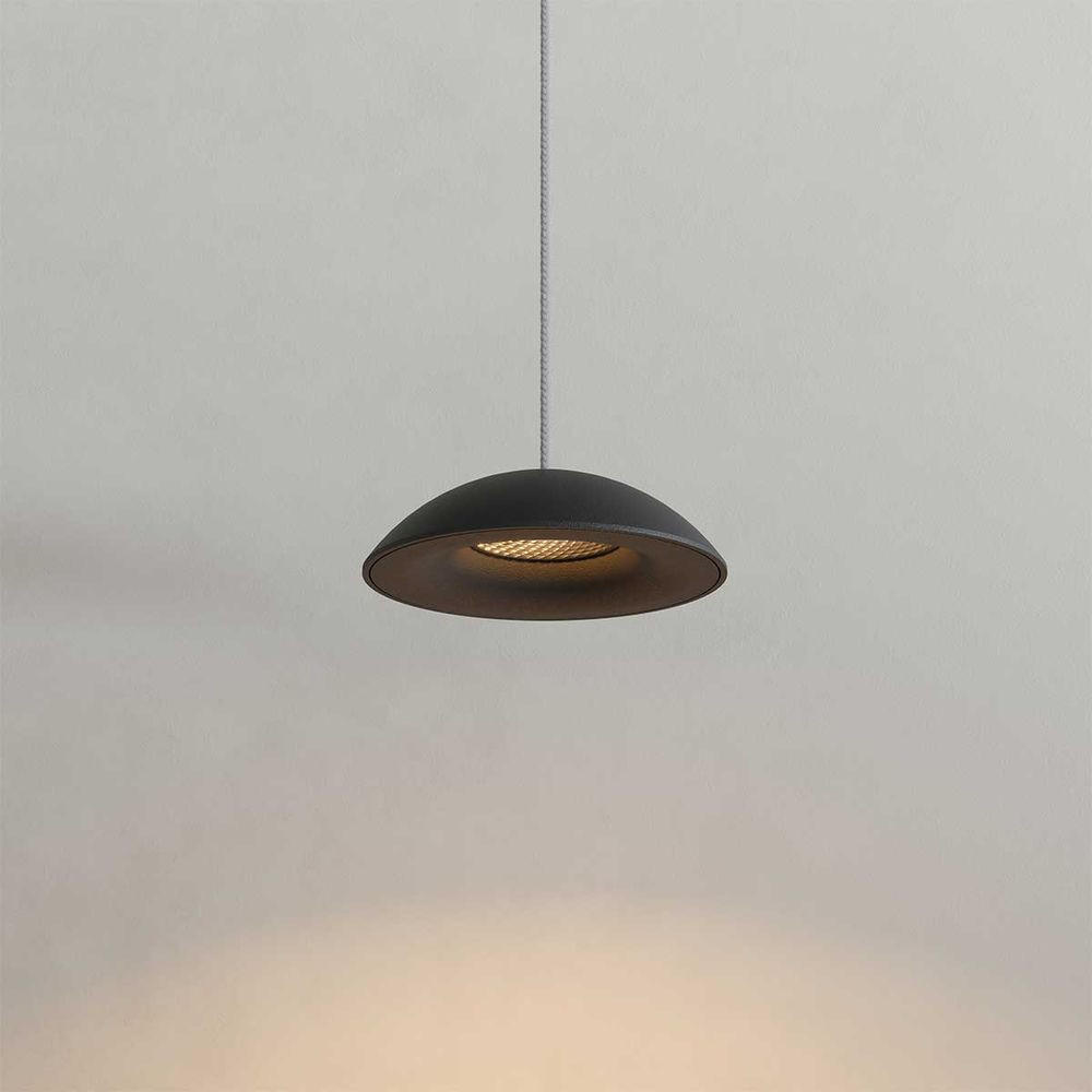 s.luce Led-Hängeleuchte Schwarz 11x3.2x11 cm