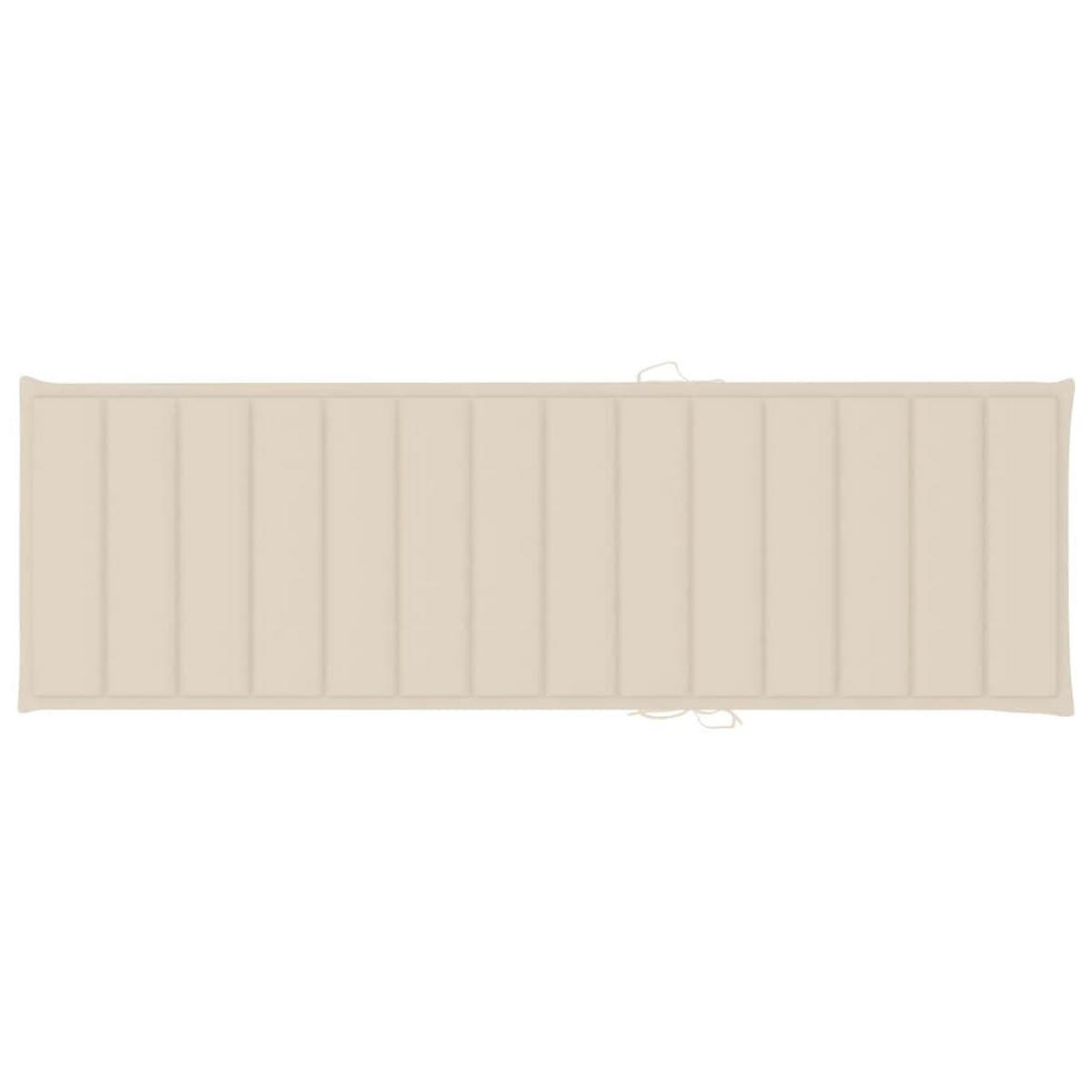 SONNENLIEGE mit Auflage Akazie Massivholz - Grau, Holz (68/86/200cm) - furnicato