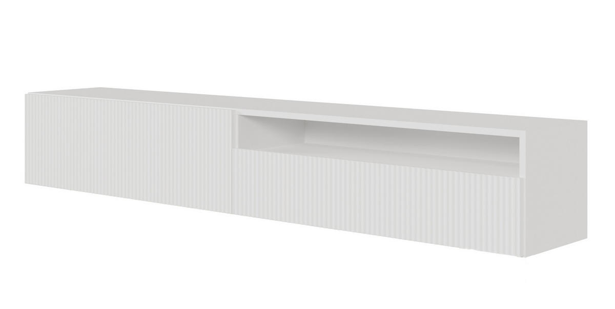 TV-HÄNGEBOARD Veldio Weiß mit offenem Fach 175 cm - Weiß, Holzwerkstoff (175/28.5/31.6cm) - Selsey