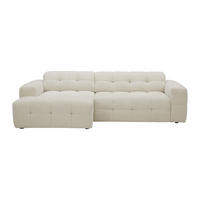RELAXSOFA - 4 Personen - stoff - beige Vikono - Beige, Kunststoff/Textil (268/77/157cm) - Vente-Unique