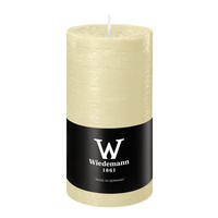 STUMPENKERZE Rustik Marble Style Bisquit 120 x Ø 58 mm, 1 Stück - Beige, Paraffin (6/12cm) - Wiedemann Kerzen