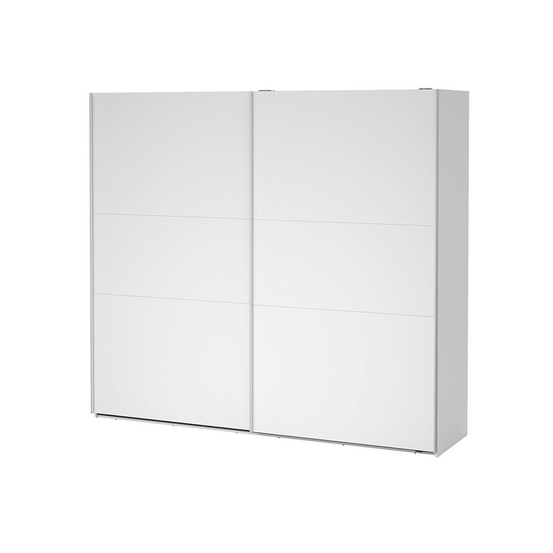 SCHIEBETÜRENSCHRANK, Como, Weiß, Holzwerkstoff, 244 x 67 x 221 cm - Weiß, Holzwerkstoff (244/221/67cm) - ebuy24